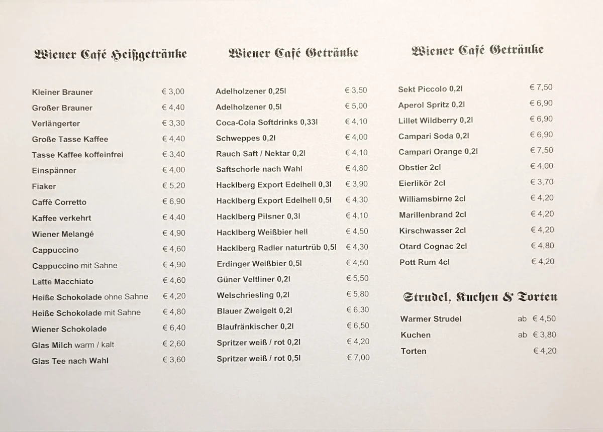 Speisekarte photo 1