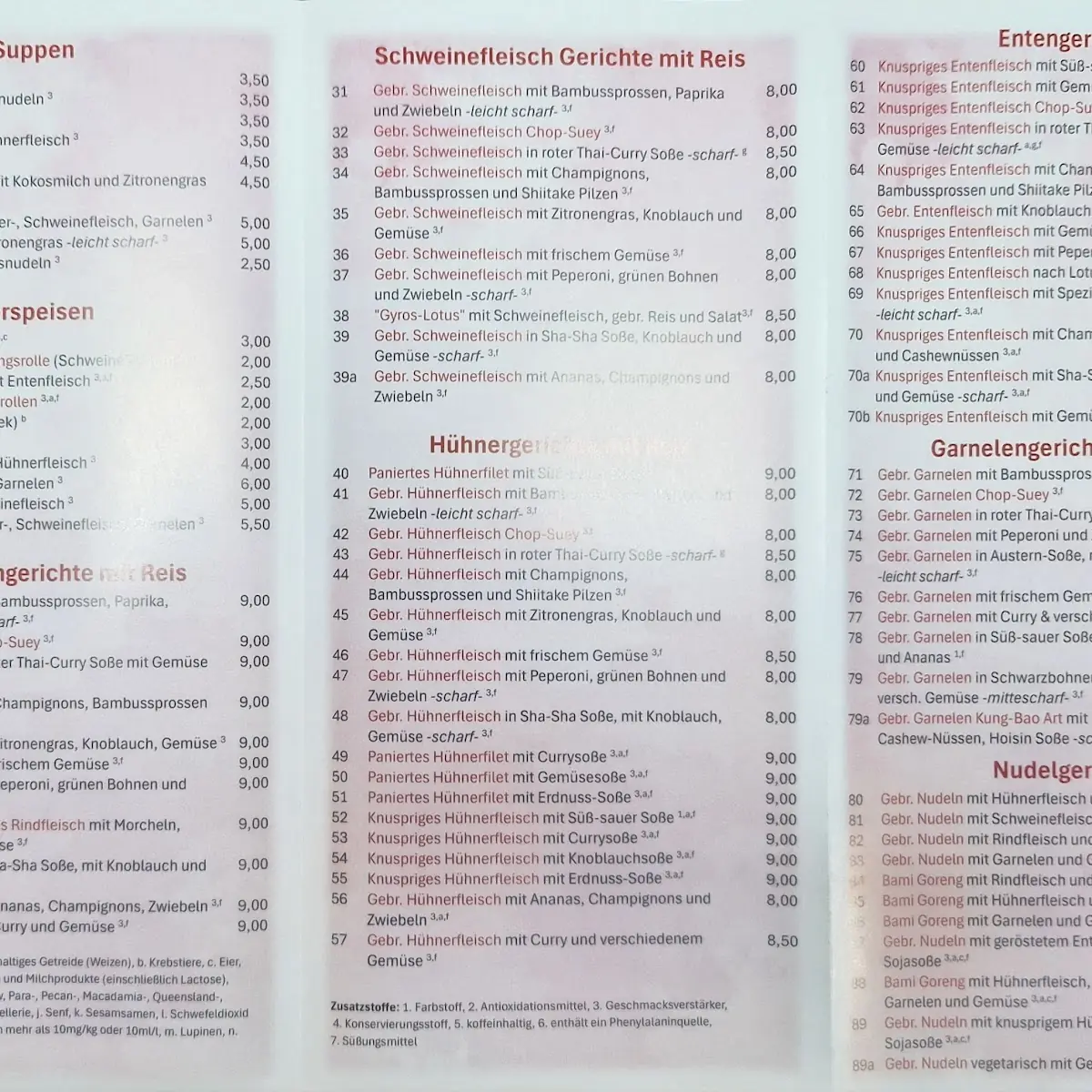 Speisekarte photo 2