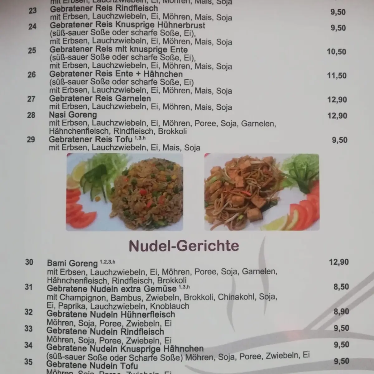 Speisekarte, Joyway - Sushi & Chinesische Spezialitäten