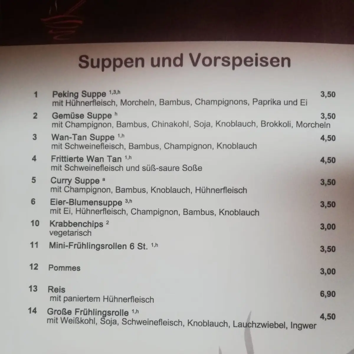 Speisekarte, Joyway - Sushi & Chinesische Spezialitäten