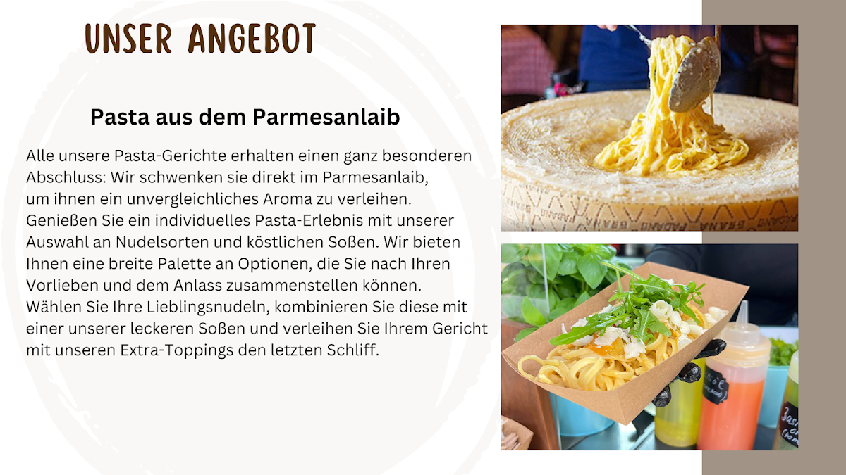 Speisekarte, Laiblingspasta