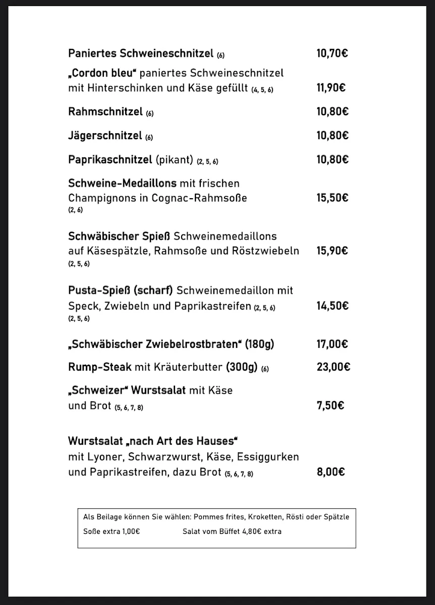 Speisekarte photo 4