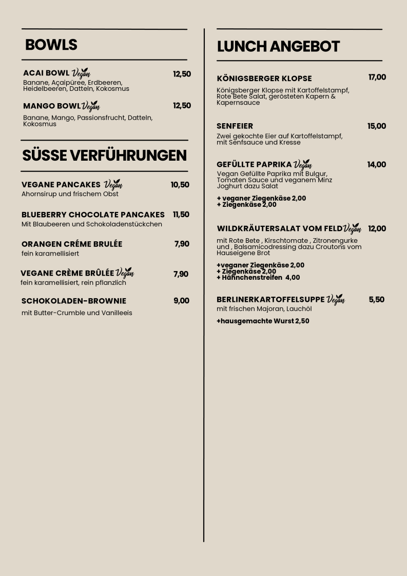 Speisekarte photo 5