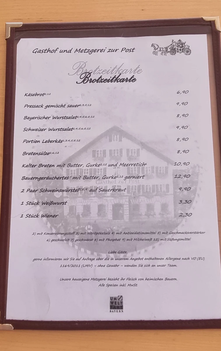 Speisekarte photo 2
