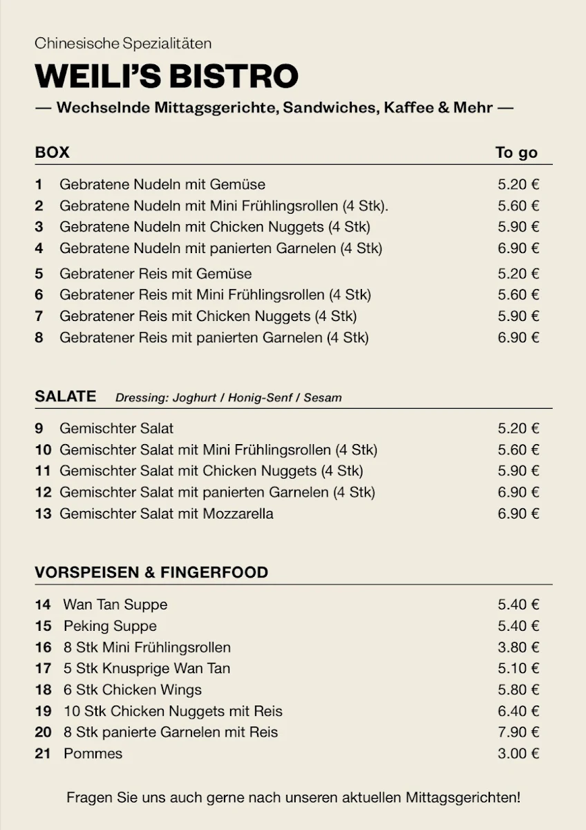 Speisekarte photo 2