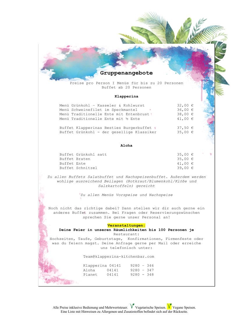 Speisekarte photo 2