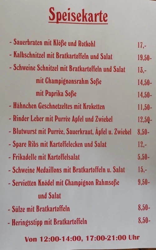 Speisekarte photo 1