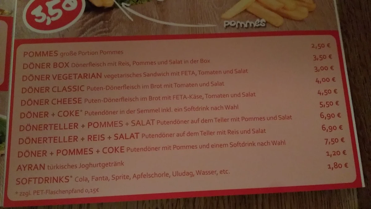 Speisekarte photo 2