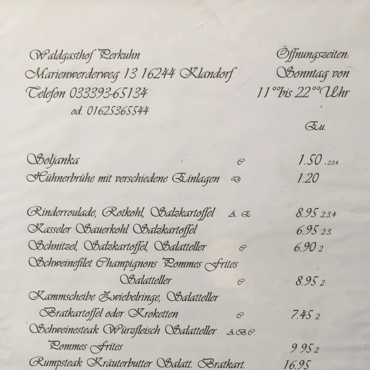 Speisekarte photo 4
