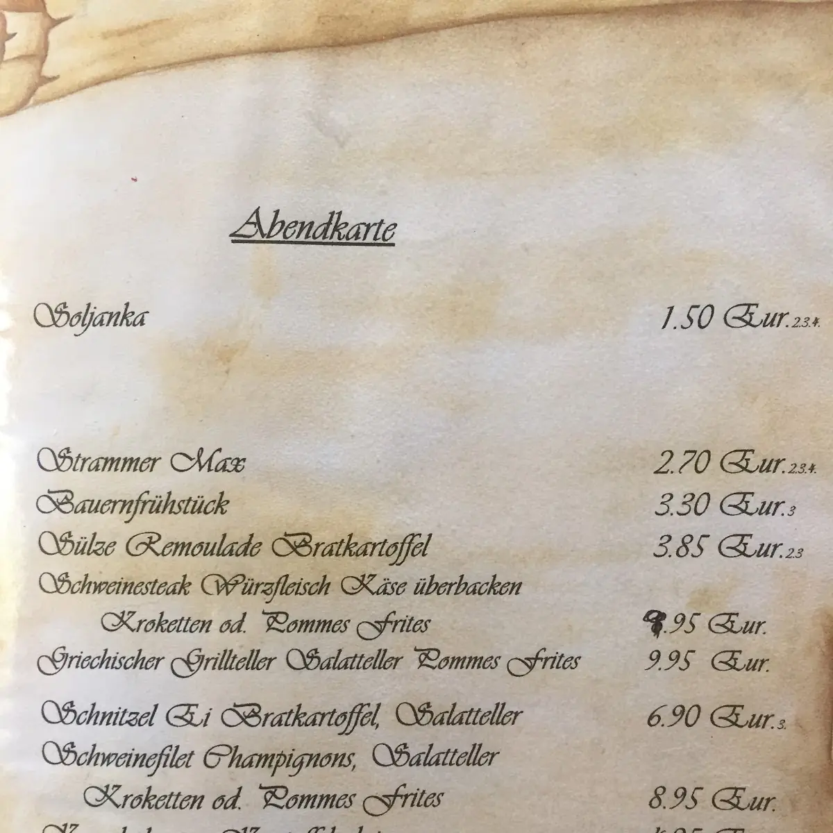 Speisekarte photo 5