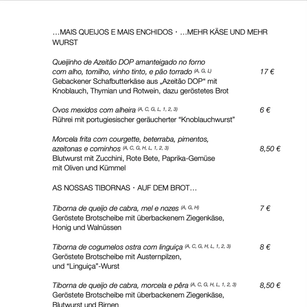 Speisekarte photo 2
