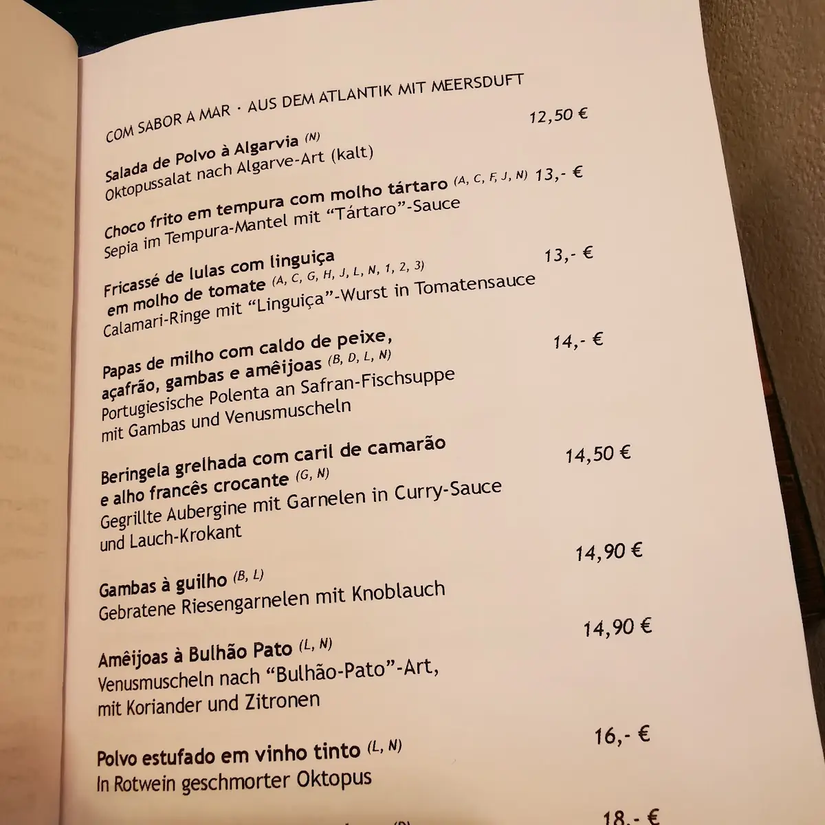 Speisekarte photo 4