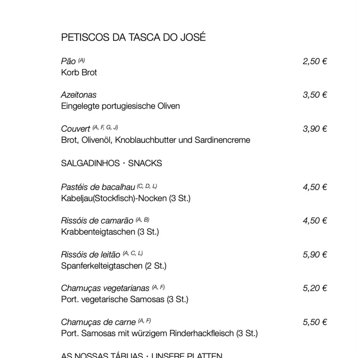 Speisekarte photo 9