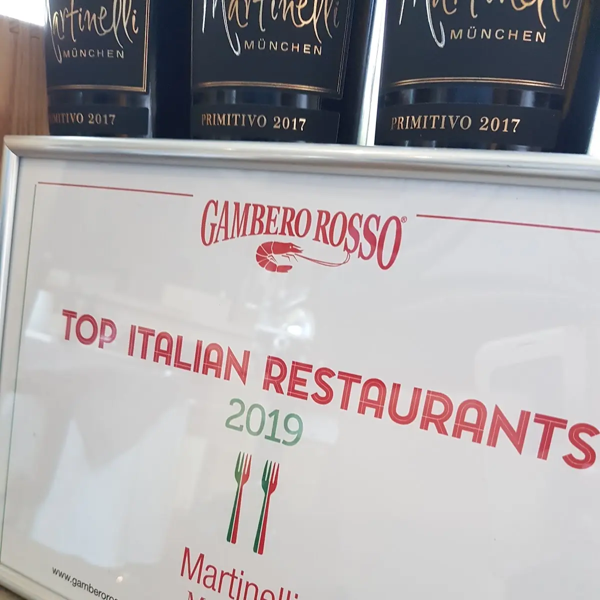 Speisekarte, Ristorante MARTINELLI