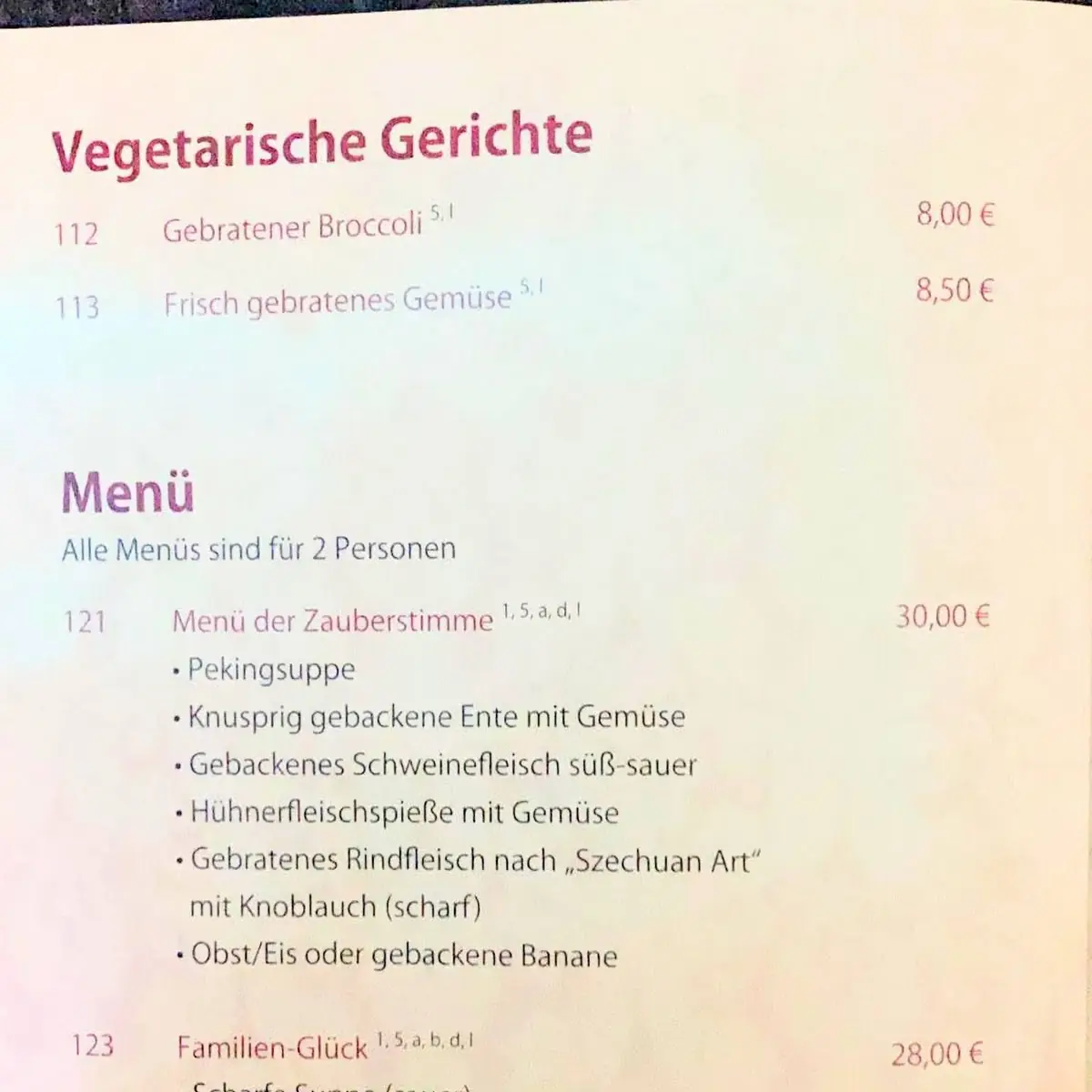 Speisekarte photo 6