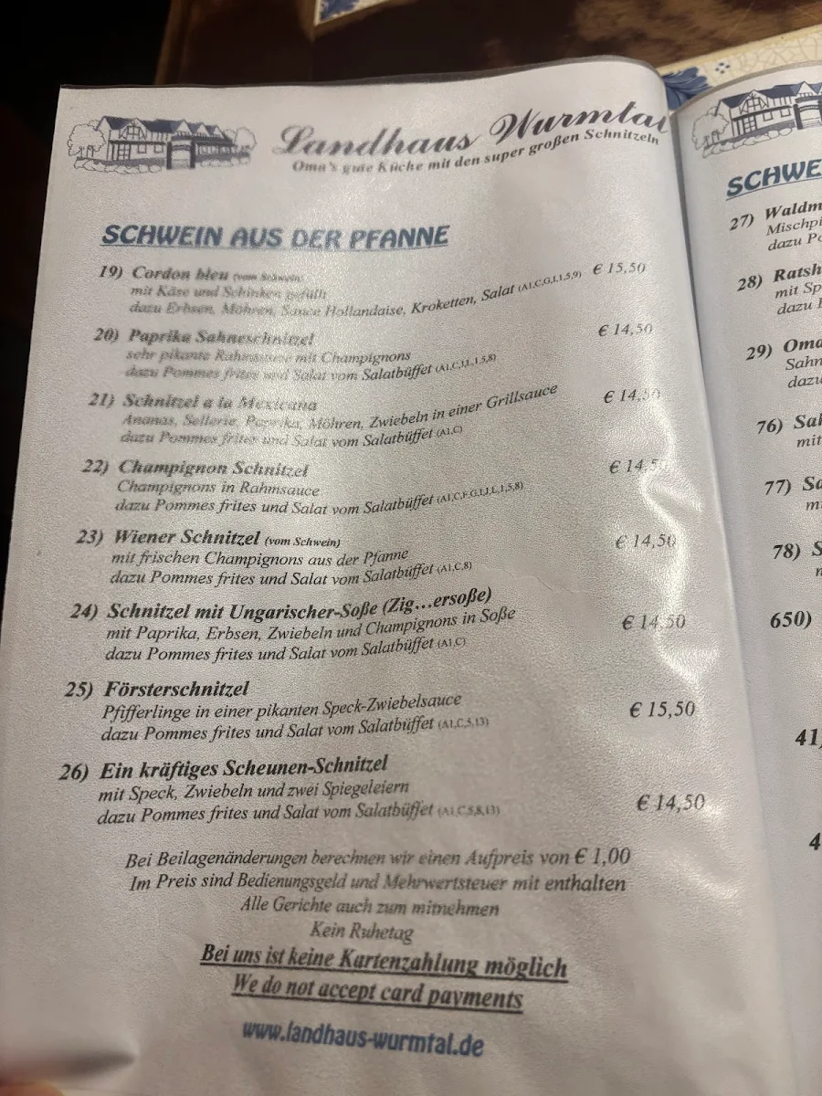 Speisekarte photo 6
