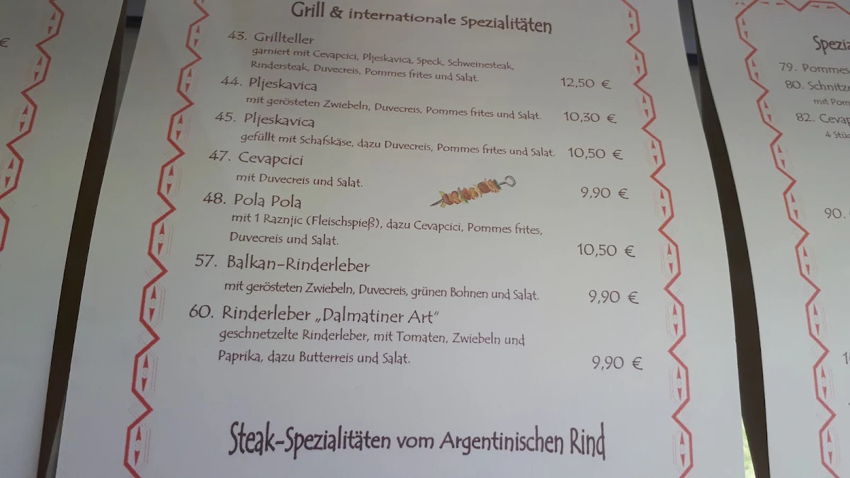 Speisekarte photo 4
