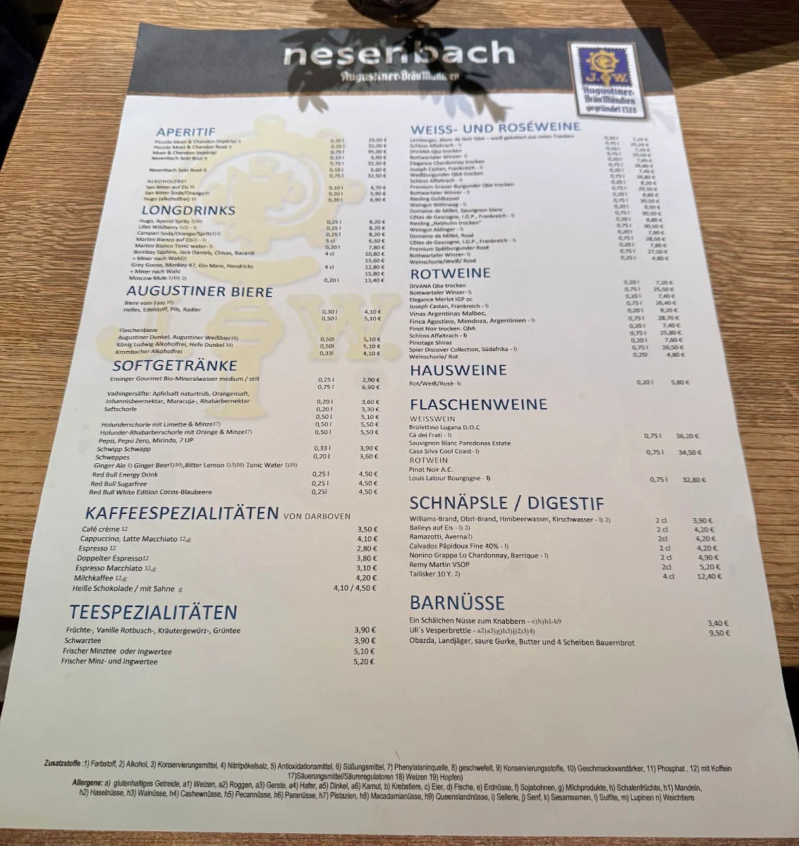 Speisekarte photo 2