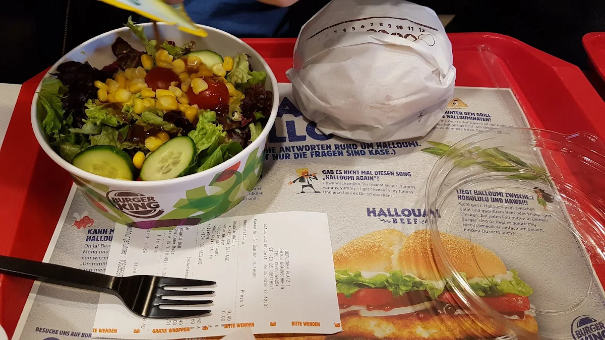 Speisekarte, Burger King Braunschweig