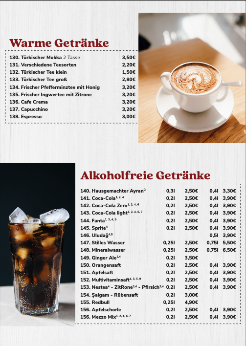 Speisekarte photo 2
