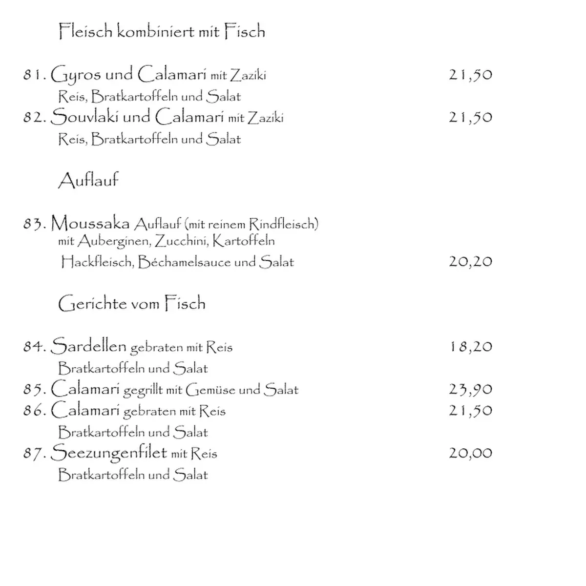 Speisekarte photo 9