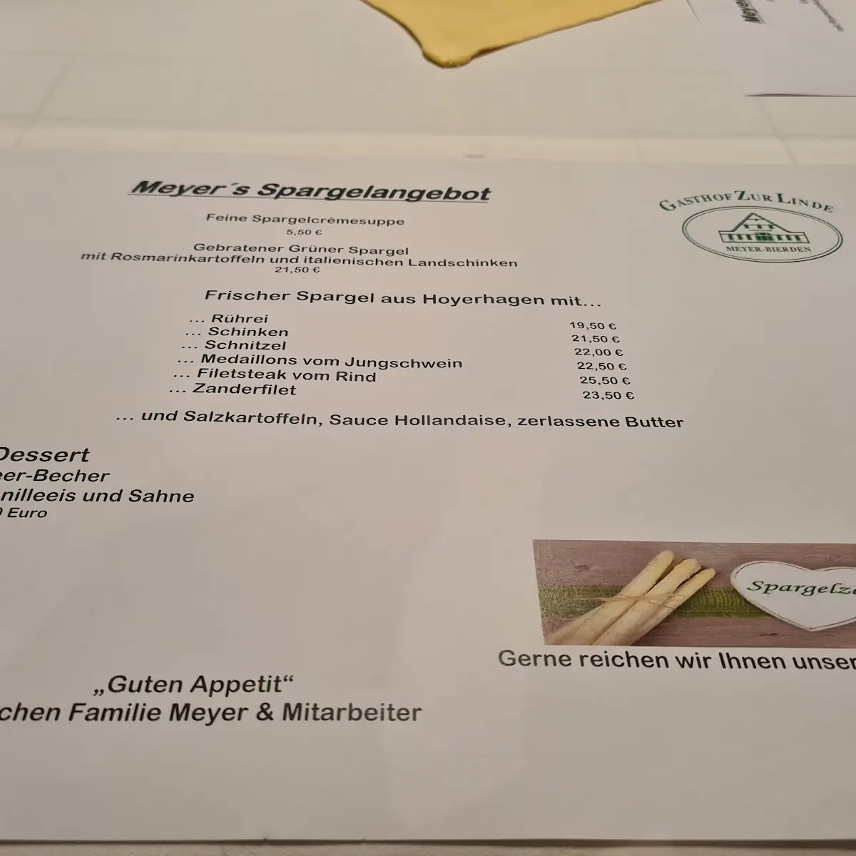 Speisekarte photo 3