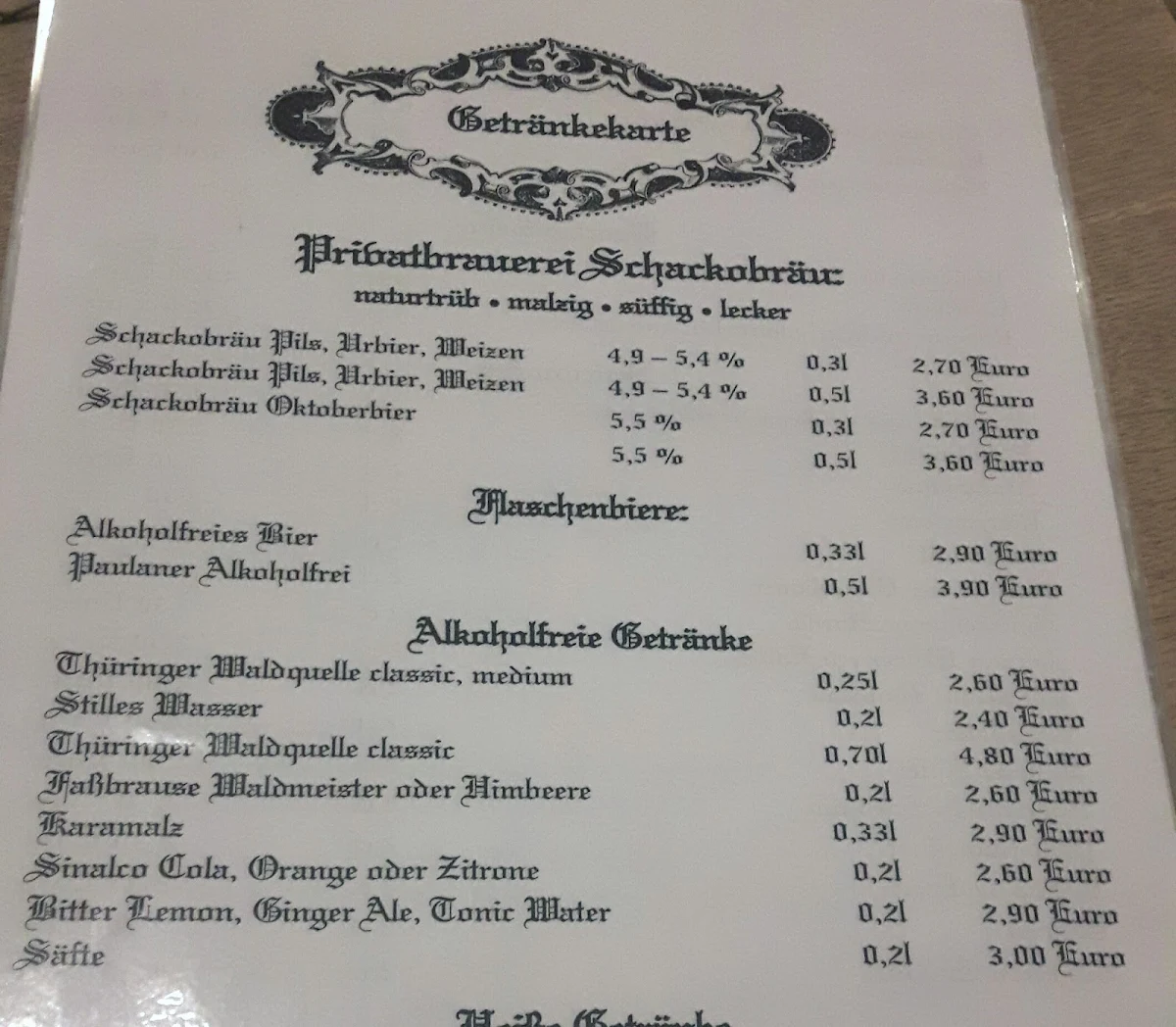 Speisekarte photo 4