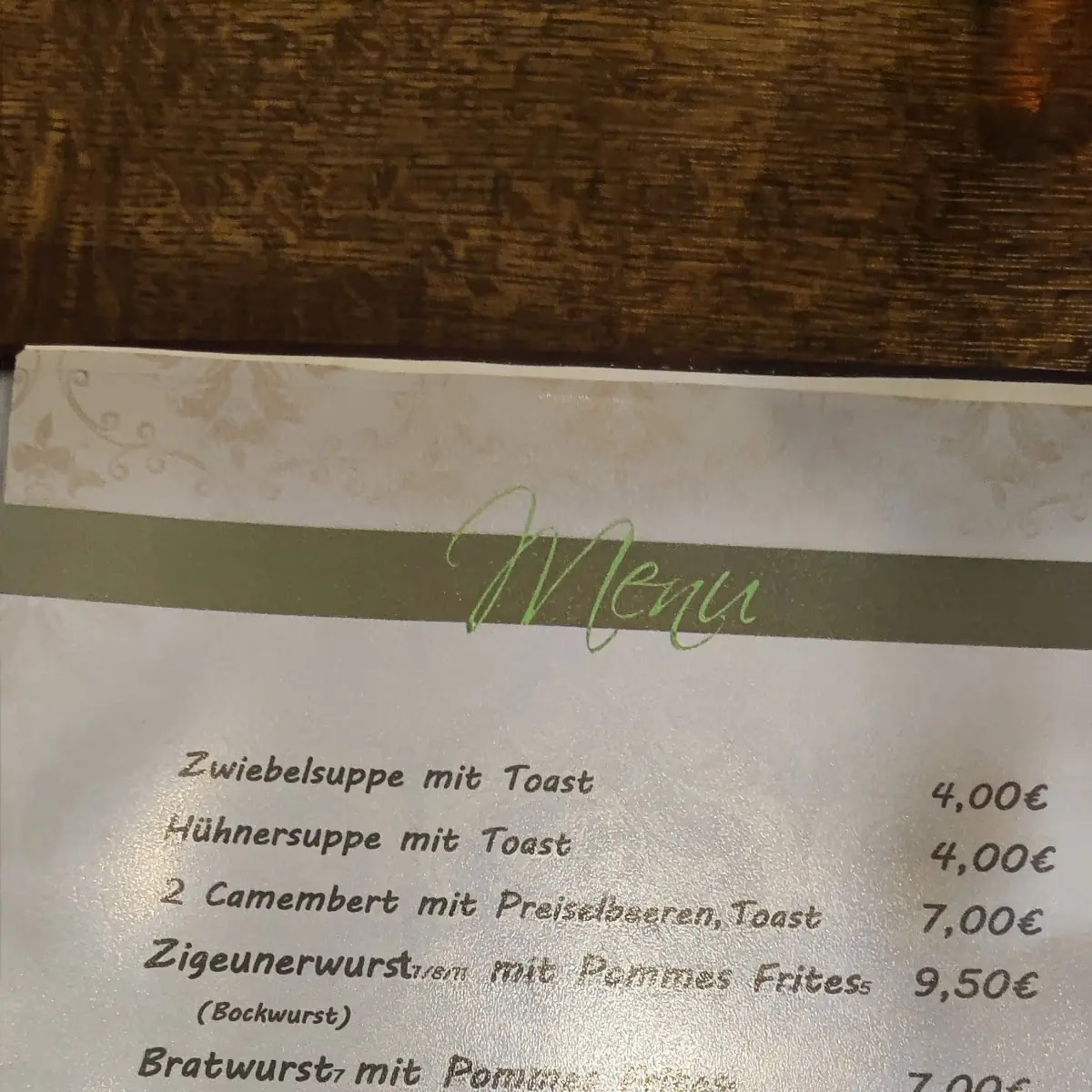 Speisekarte photo 1