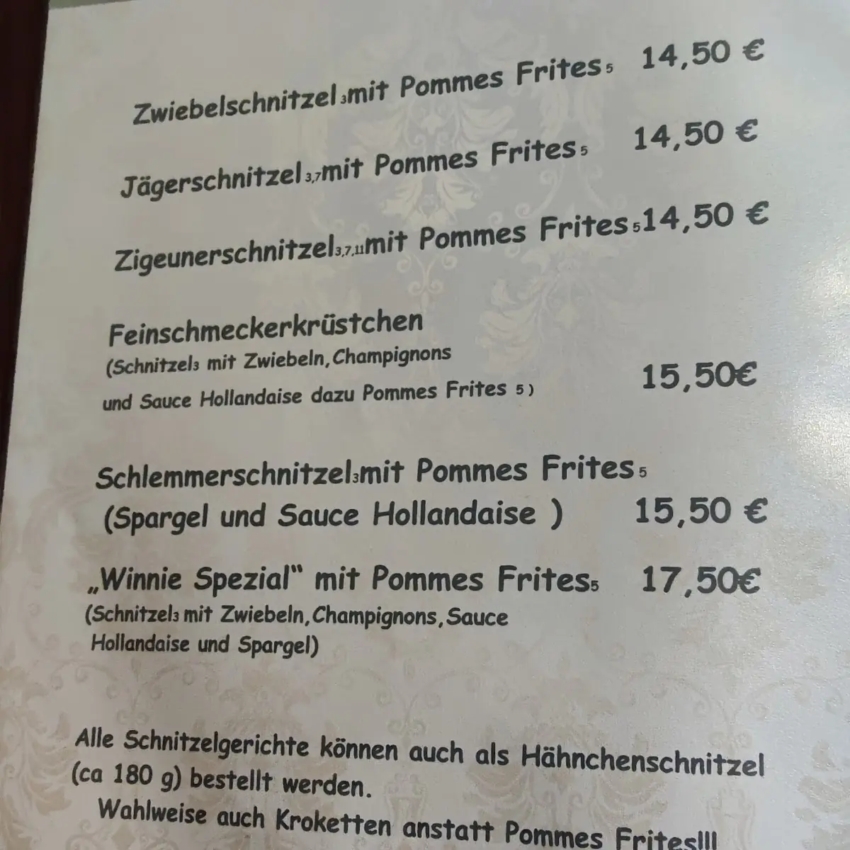 Speisekarte photo 2