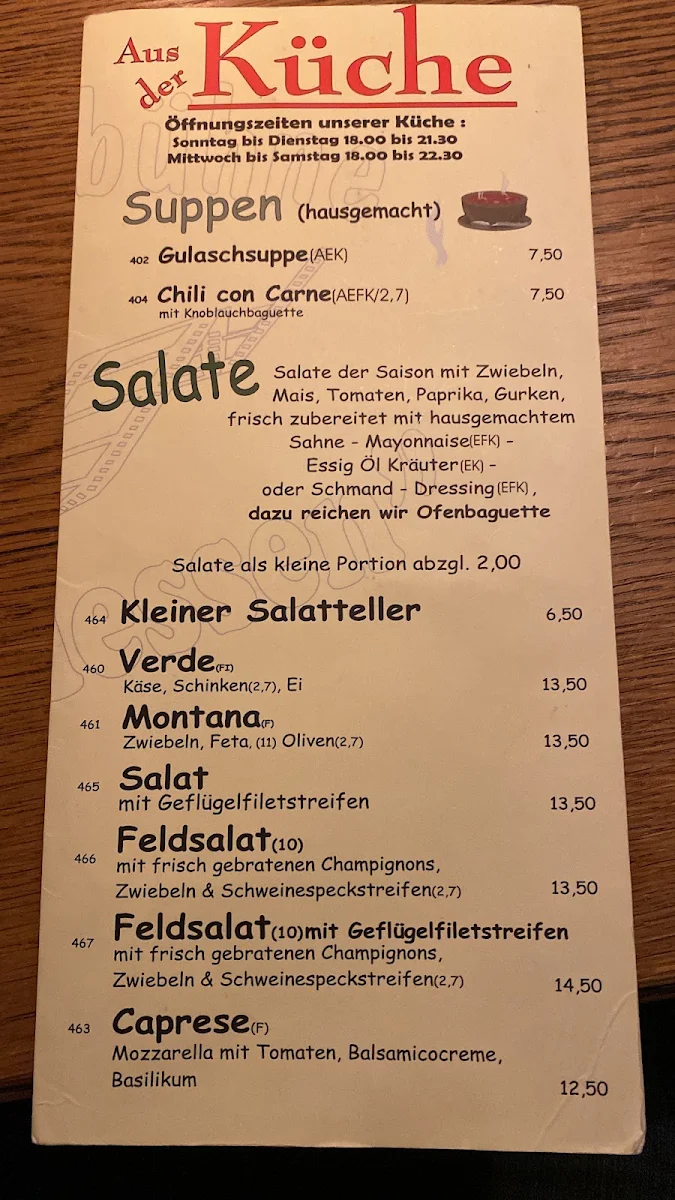 Speisekarte photo 1