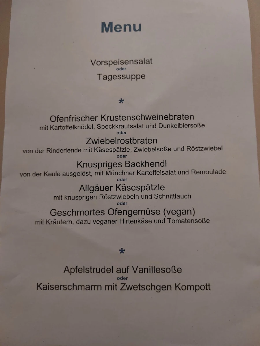 Speisekarte photo 1