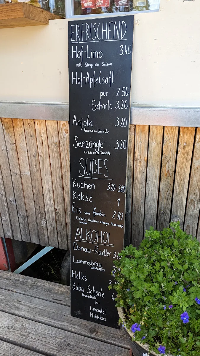 Speisekarte, Café Selma