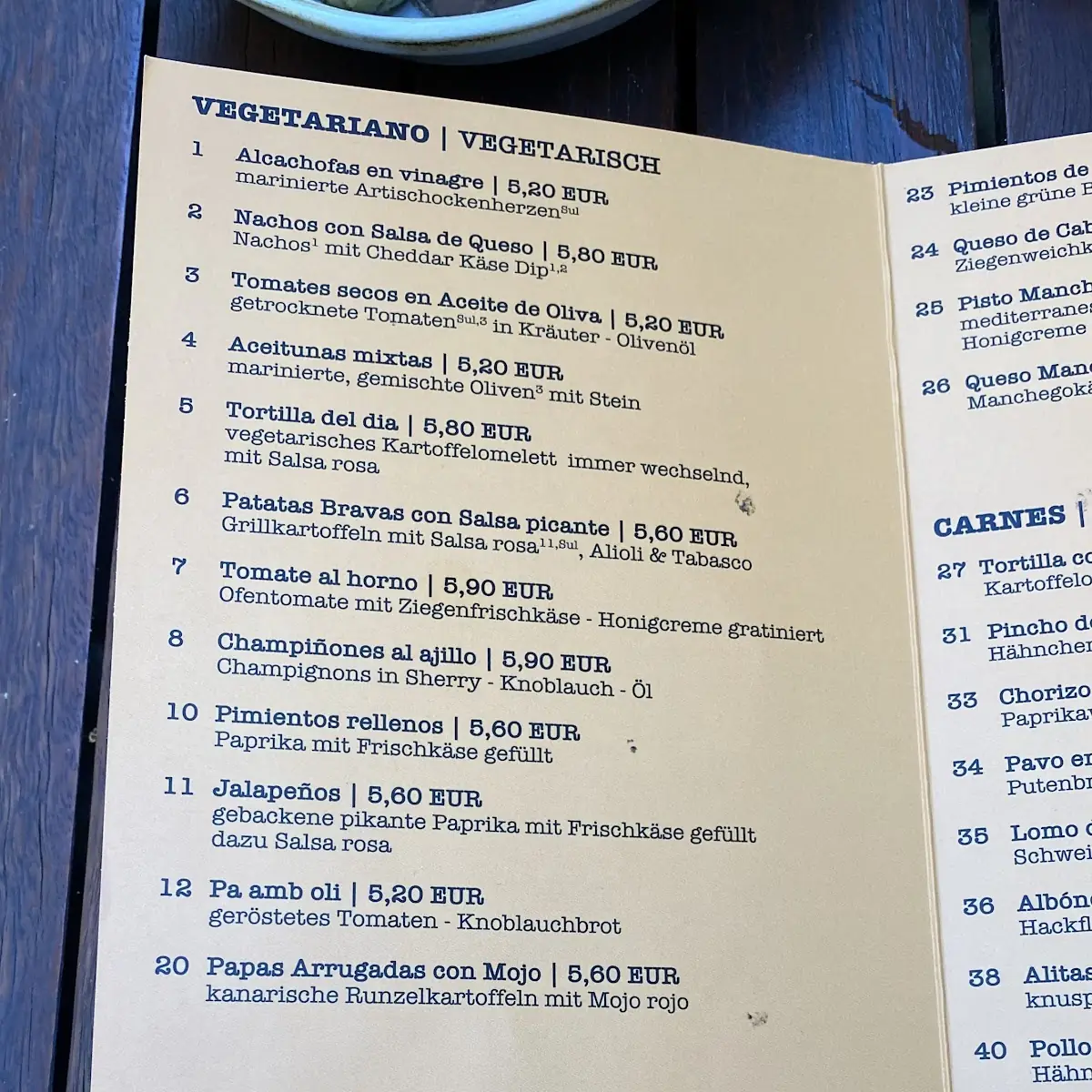 Speisekarte photo 8