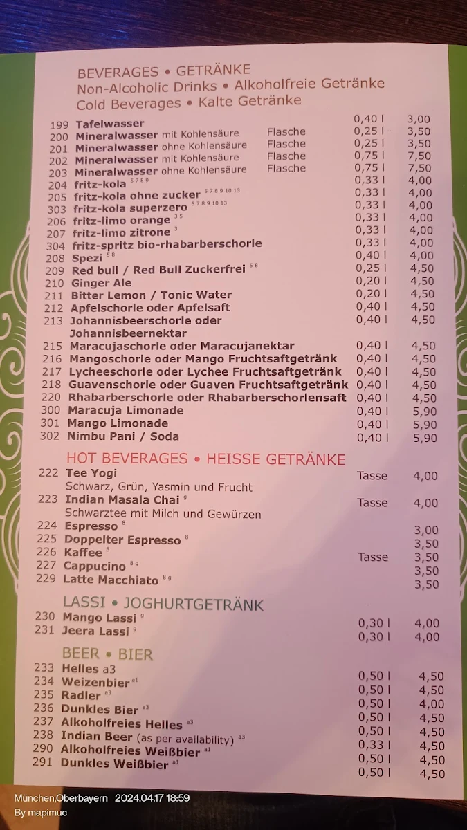 Speisekarte photo 1
