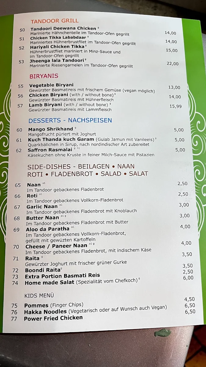 Speisekarte photo 3