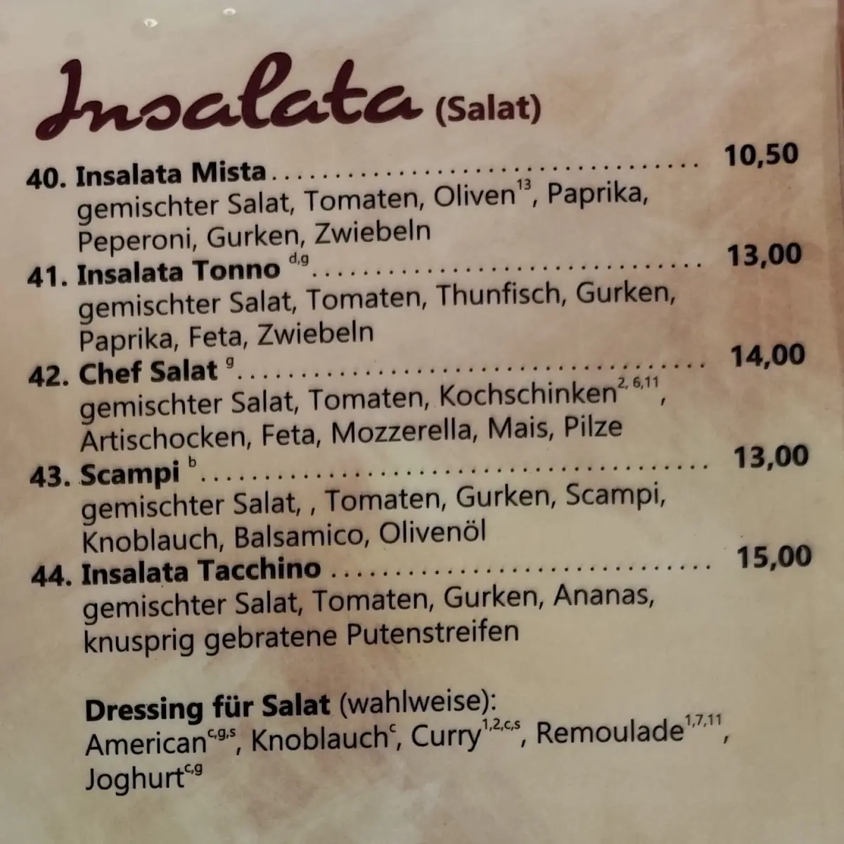 Speisekarte photo 1