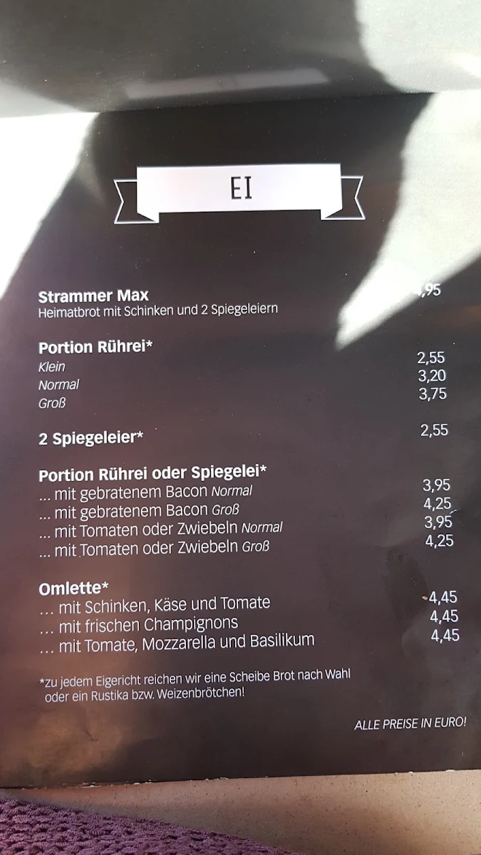 Speisekarte, Bäckerei Geiping GmbH & Co. KG