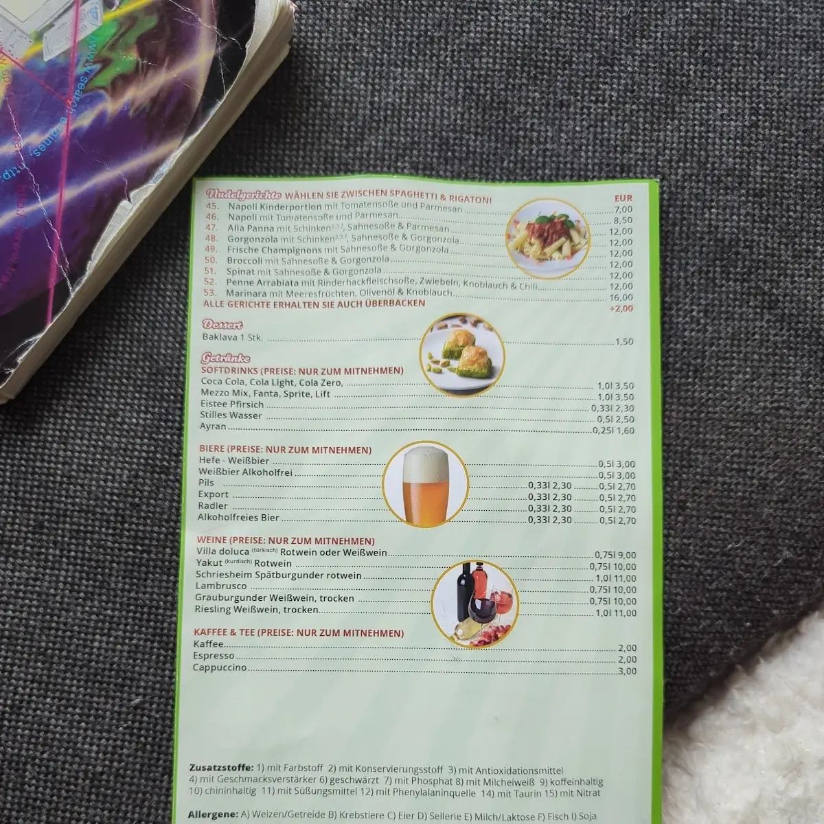Speisekarte photo 2