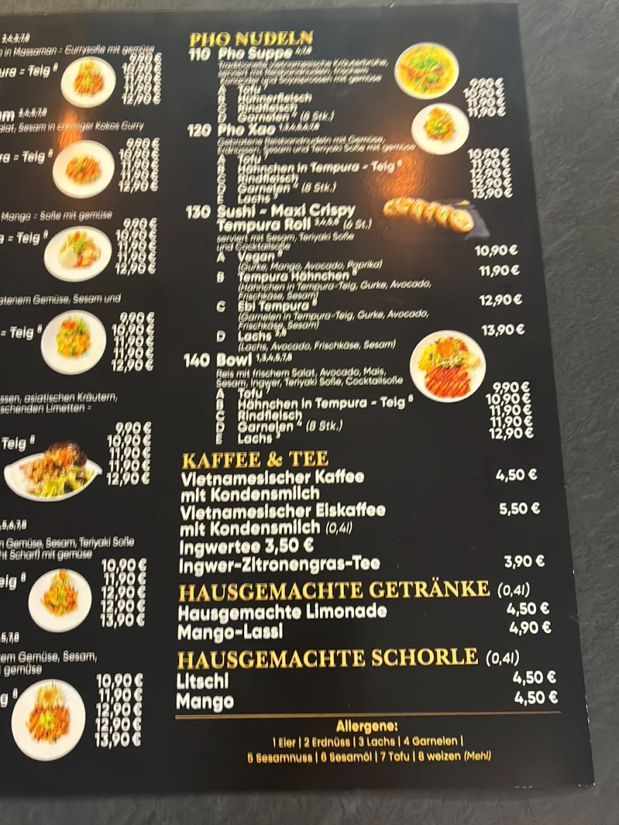 Speisekarte, Rice & Wok