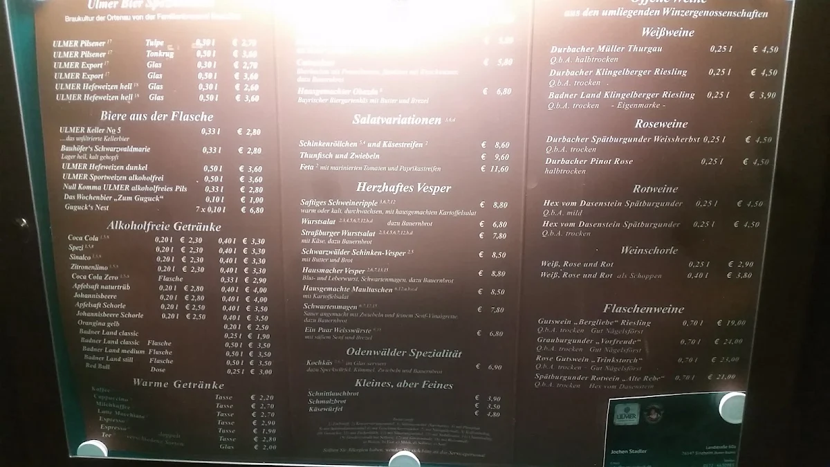 Speisekarte photo 3