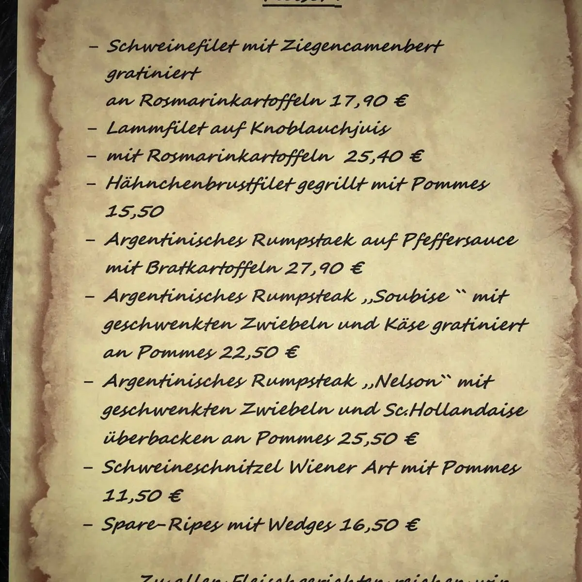 Speisekarte photo 1