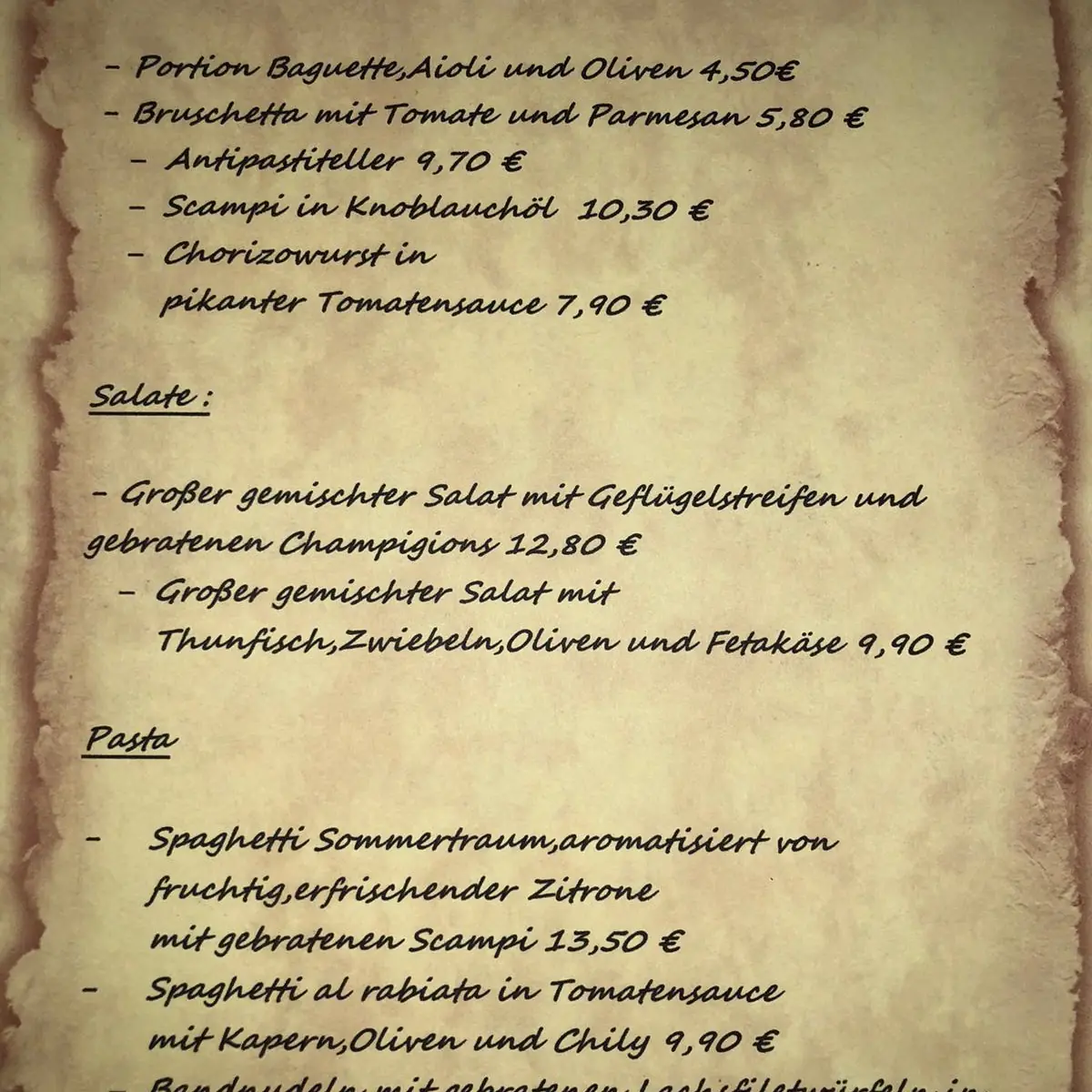 Speisekarte photo 2