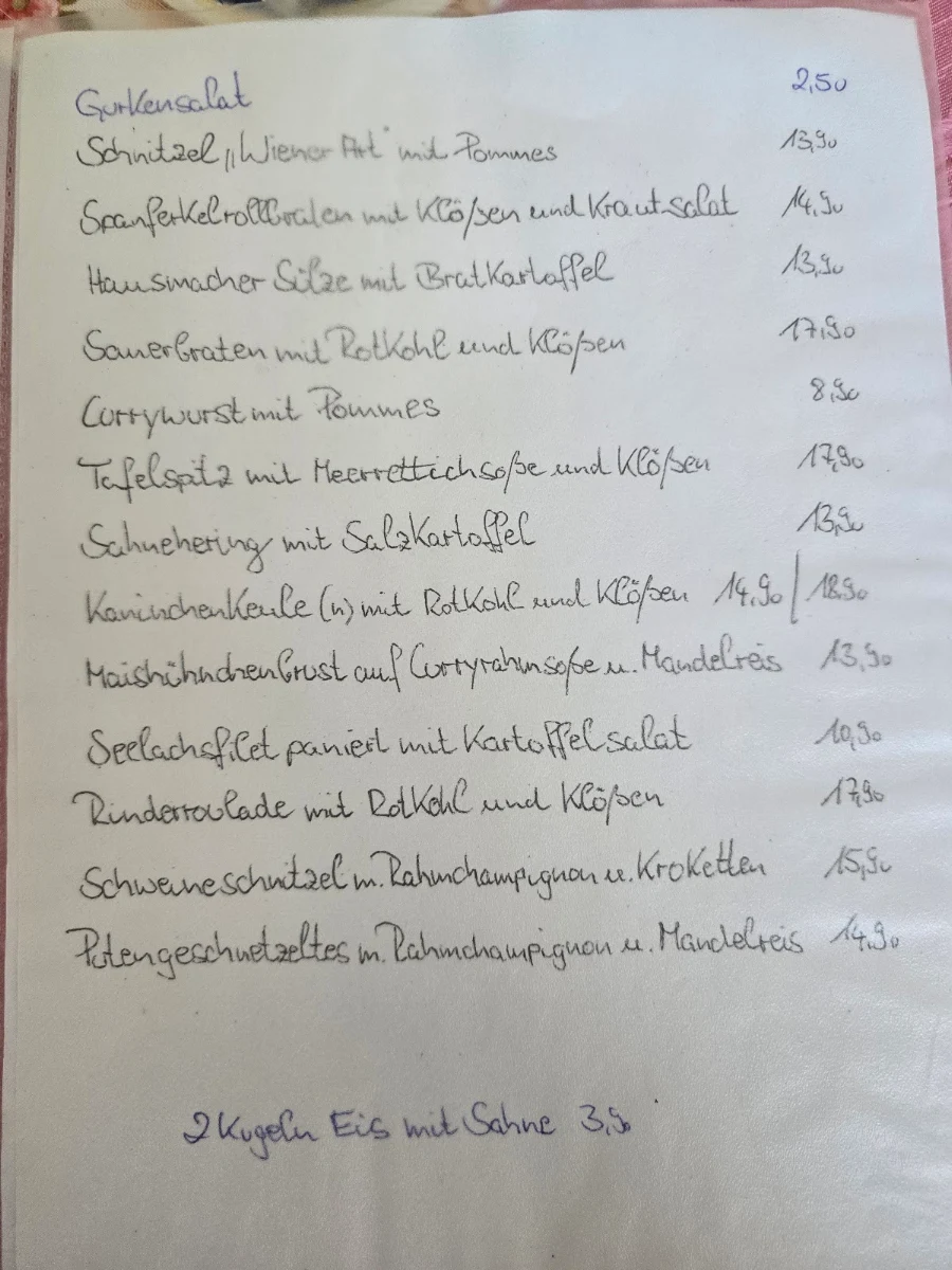 Speisekarte photo 1