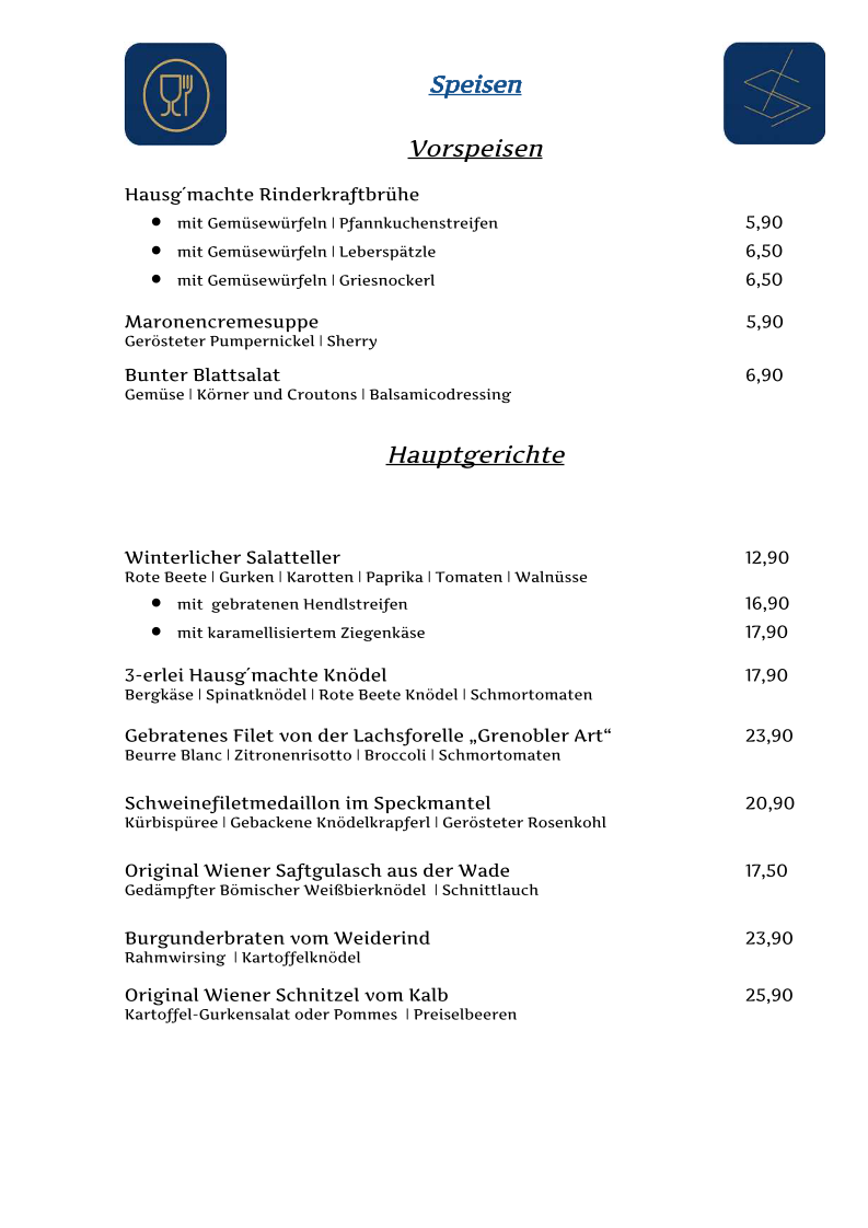 Speisekarte photo 2