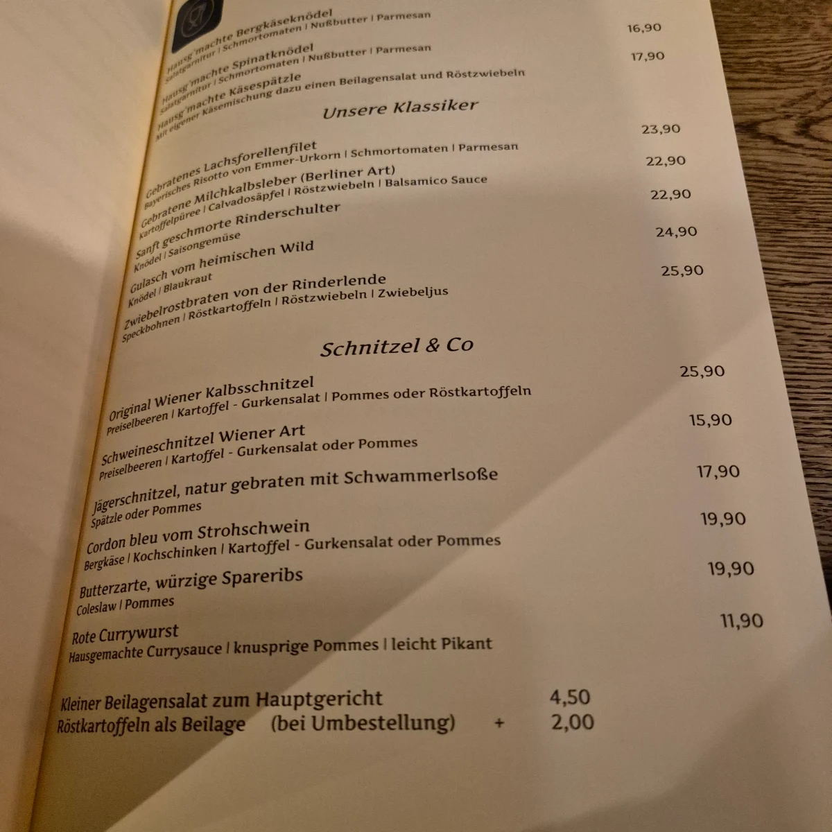Speisekarte photo 6