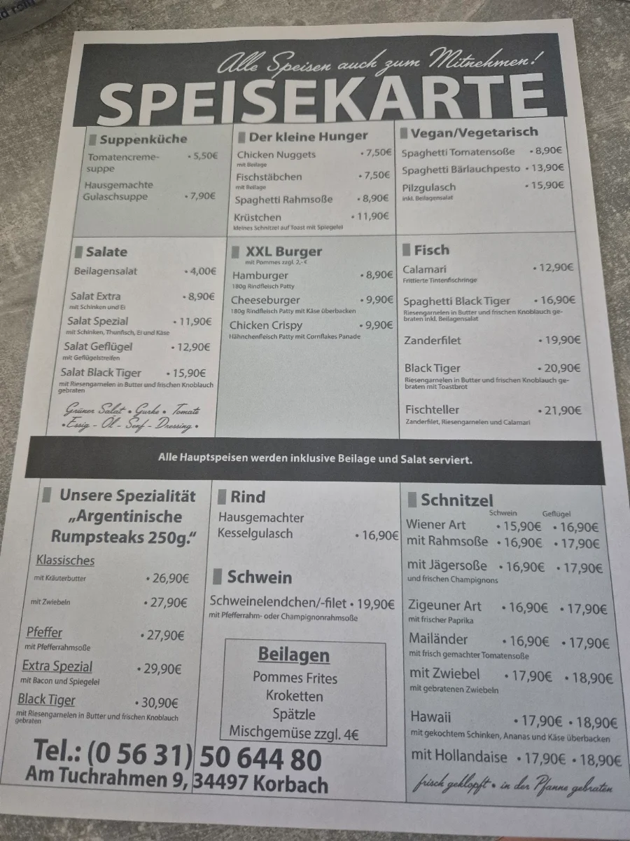Speisekarte photo 2