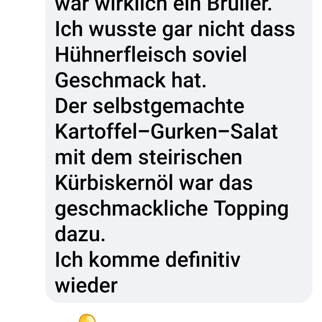 Speisekarte, Chickenberger