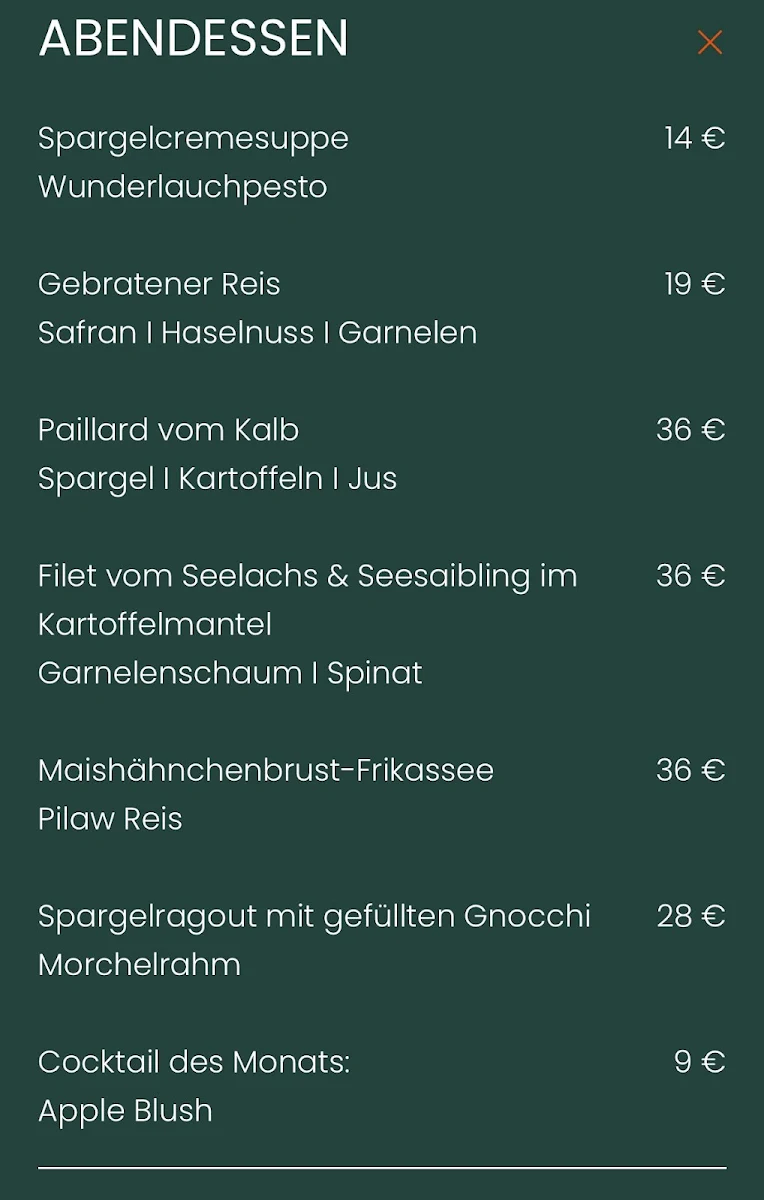 Speisekarte photo 1