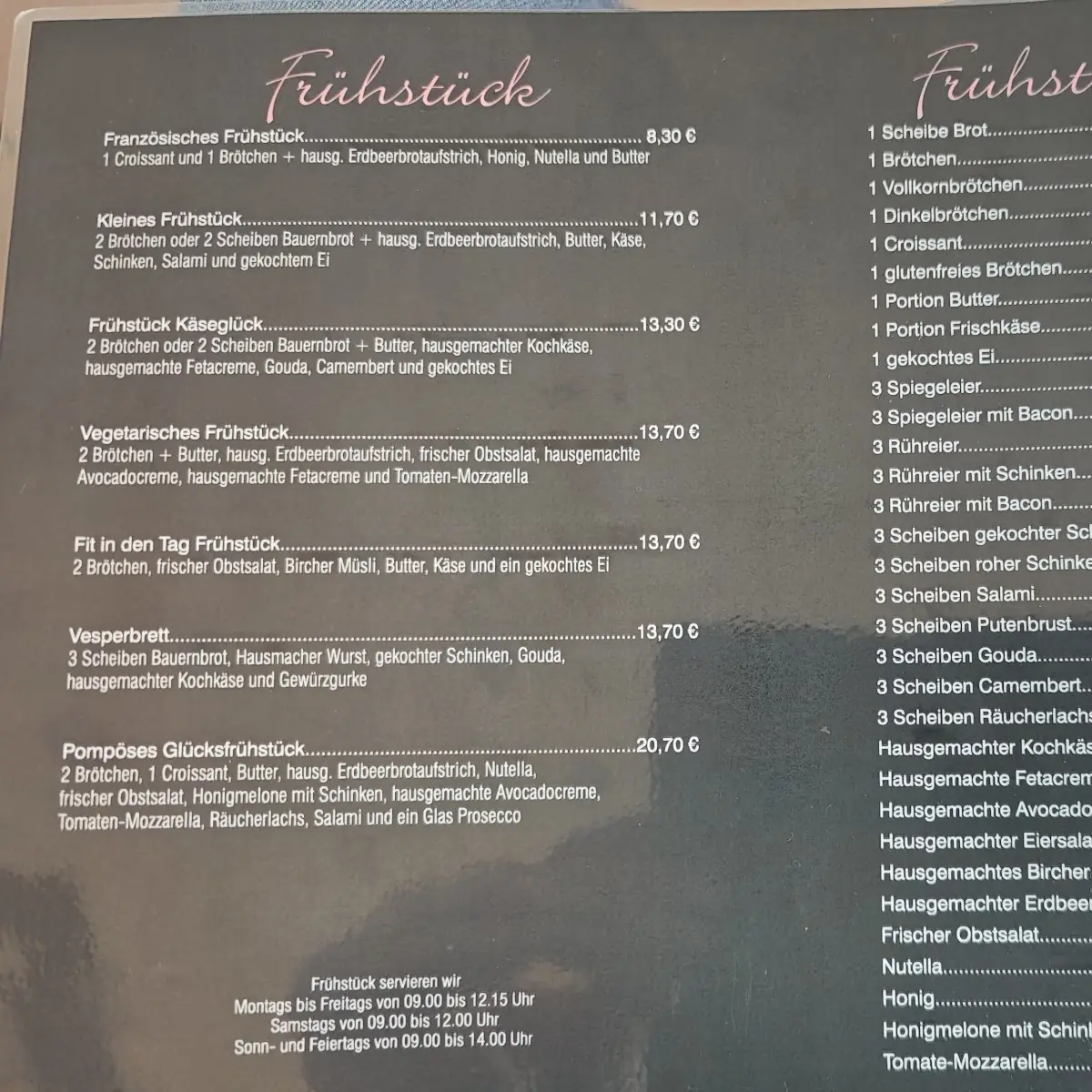 Speisekarte photo 2