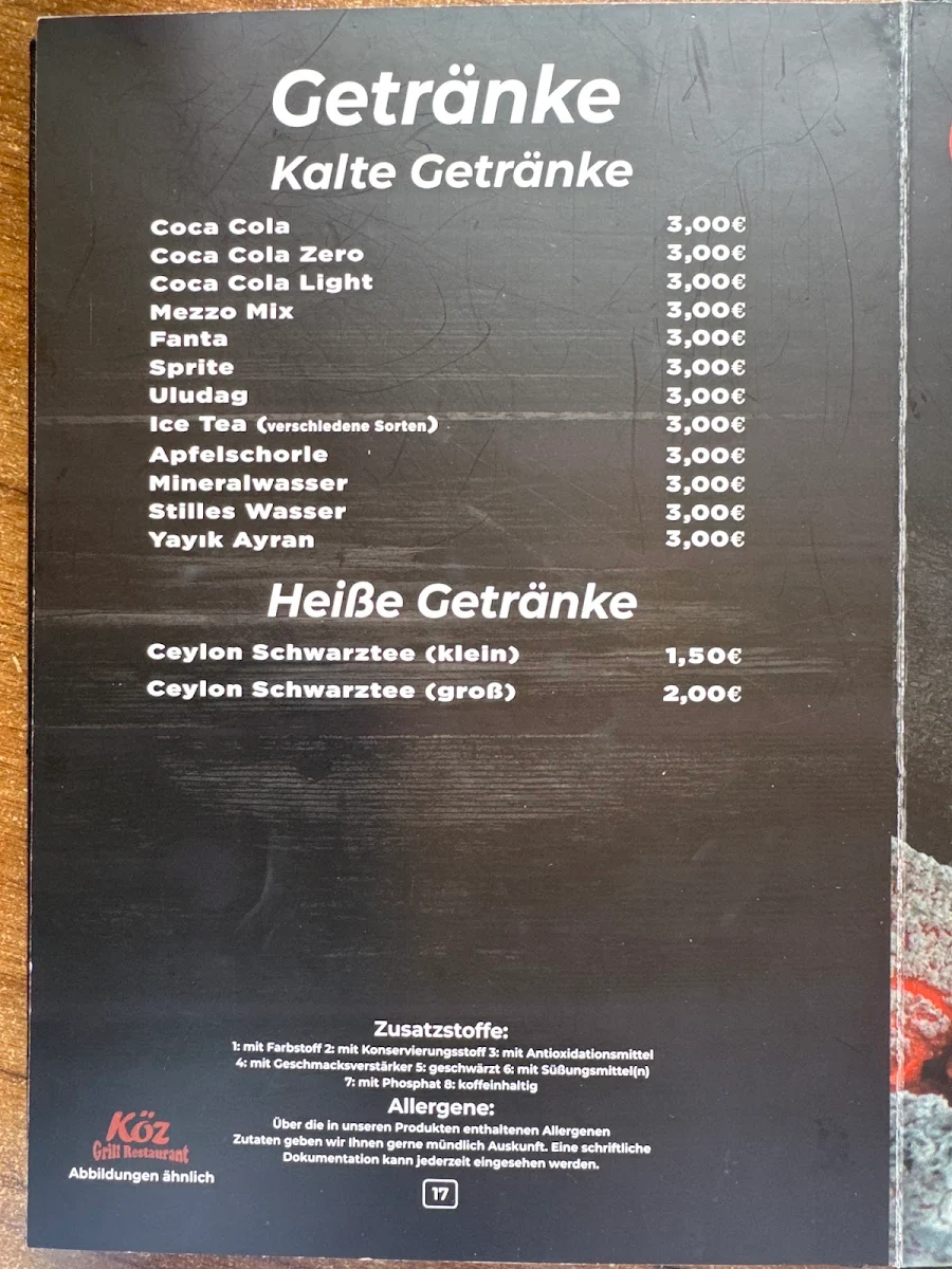 Speisekarte photo 3